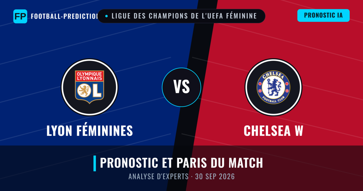 Lyon Féminines vs Chelsea W — pronostic et avant-match