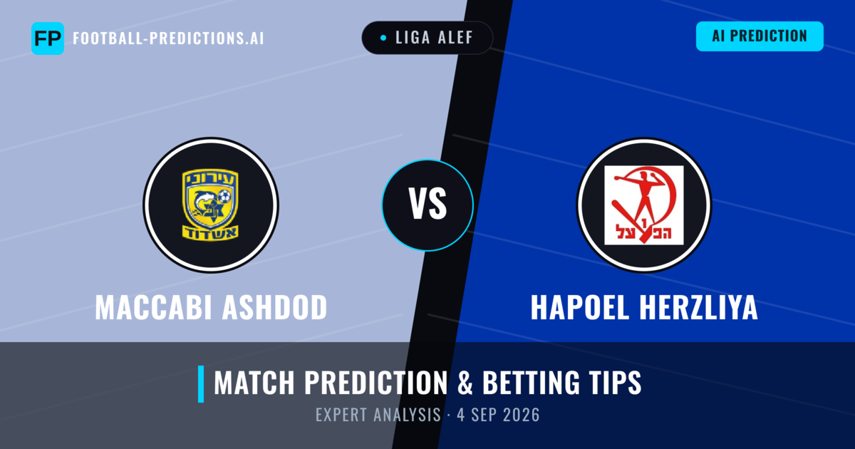 Maccabi Ashdod vs Hapoel Herzliya — match prediction & preview