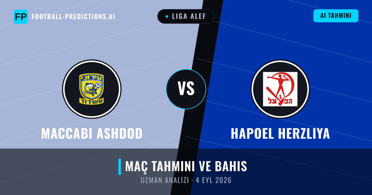 Maccabi Ashdod - Hapoel Herzliya — maç tahmini ve önizleme