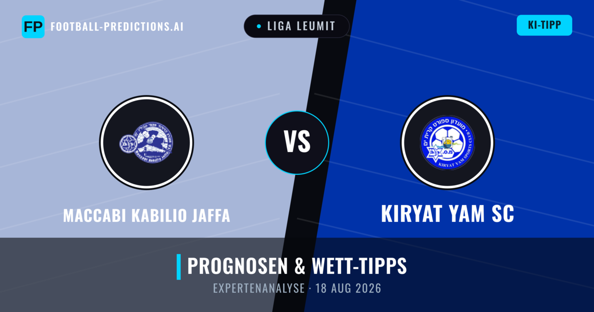 Maccabi Kabilio Jaffa vs Kiryat Yam SC — Prognose und Spielvorschau