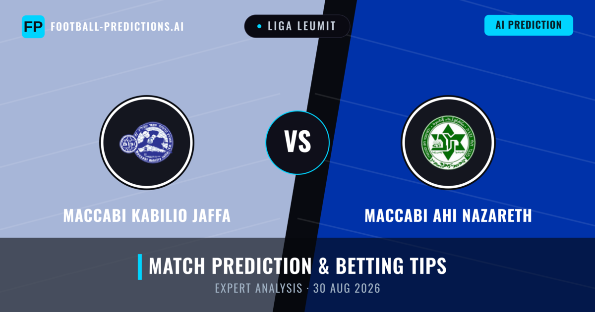 Maccabi Kabilio Jaffa vs Maccabi Ahi Nazareth — match prediction & preview