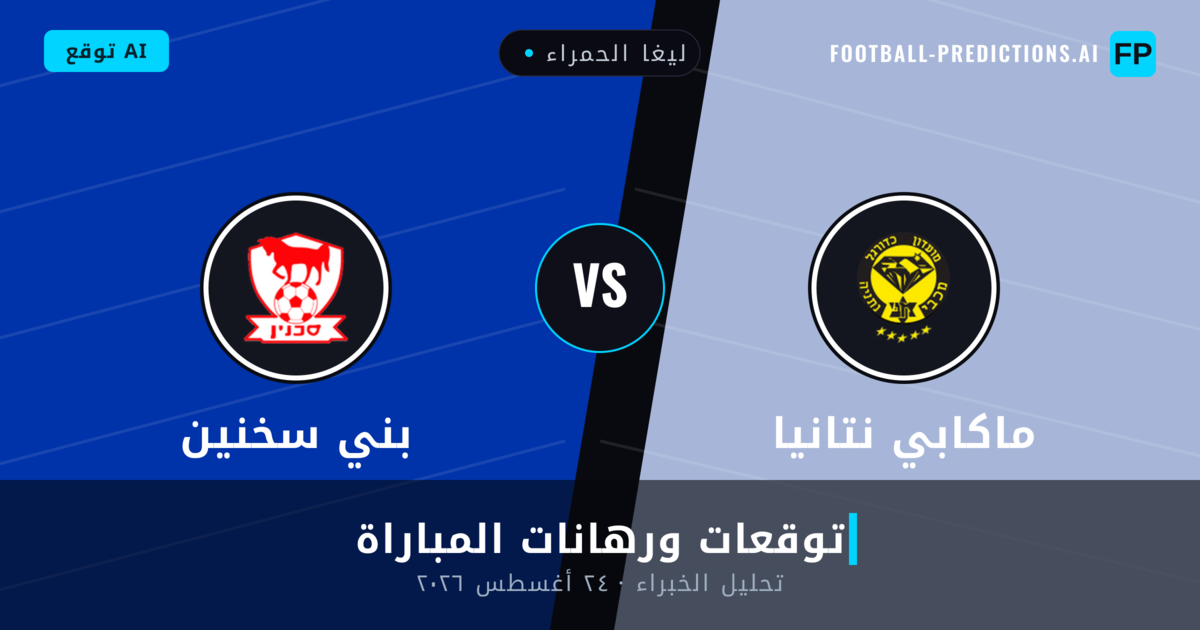 ماكابي نتانيا ضد بني سخنين — توقعات ومعاينة المباراة
