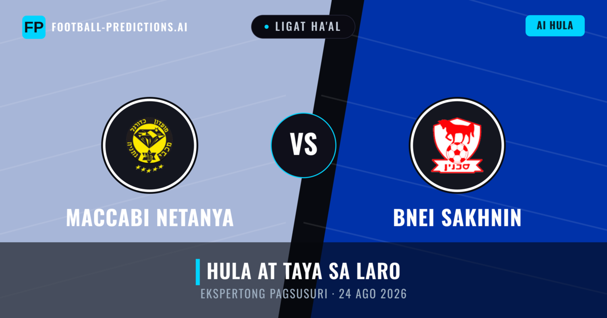 Maccabi Netanya vs Bnei Sakhnin — hula at preview ng laban