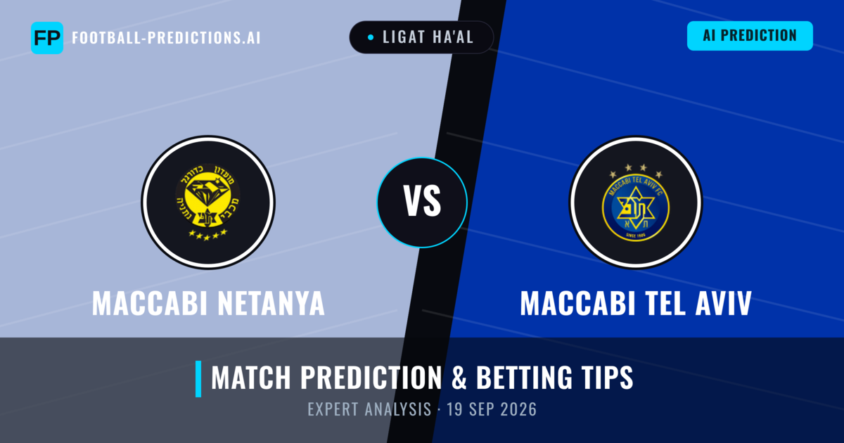 Maccabi Netanya vs Maccabi Tel Aviv — match prediction & preview