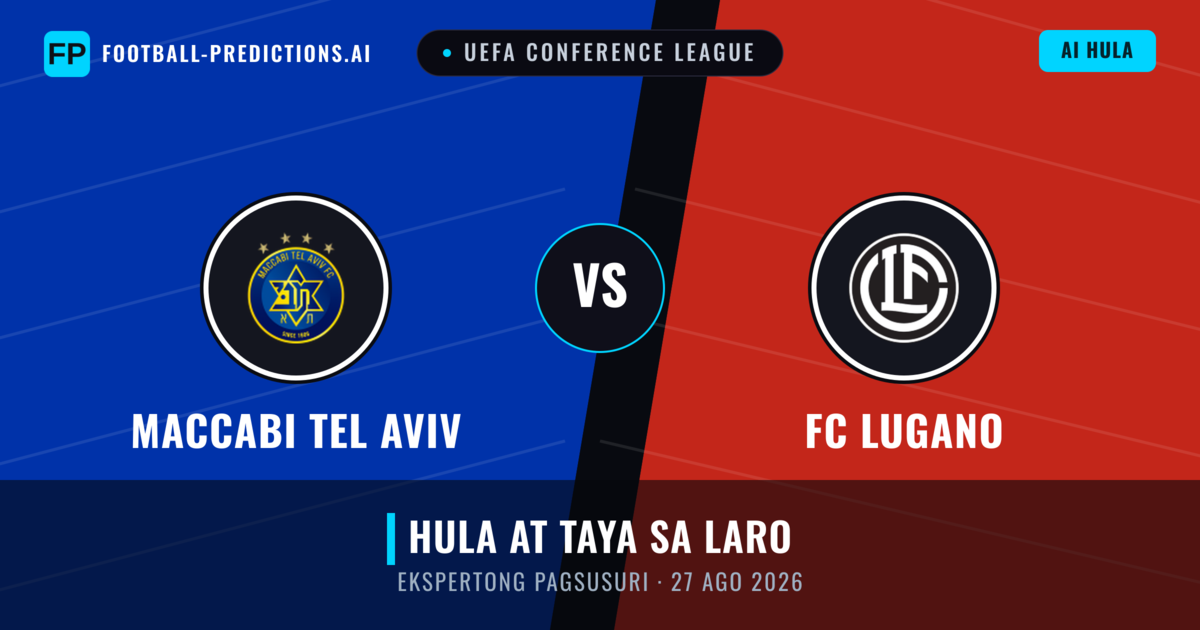 Maccabi Tel Aviv vs FC Lugano — hula at preview ng laban