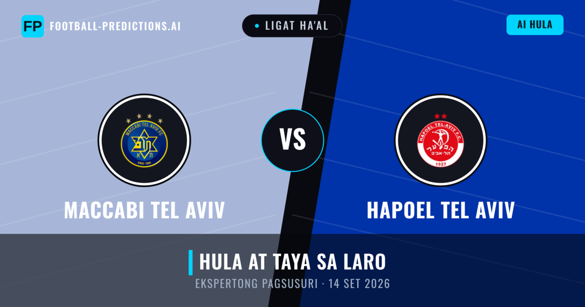 Maccabi Tel Aviv vs Hapoel Tel Aviv — hula at preview ng laban