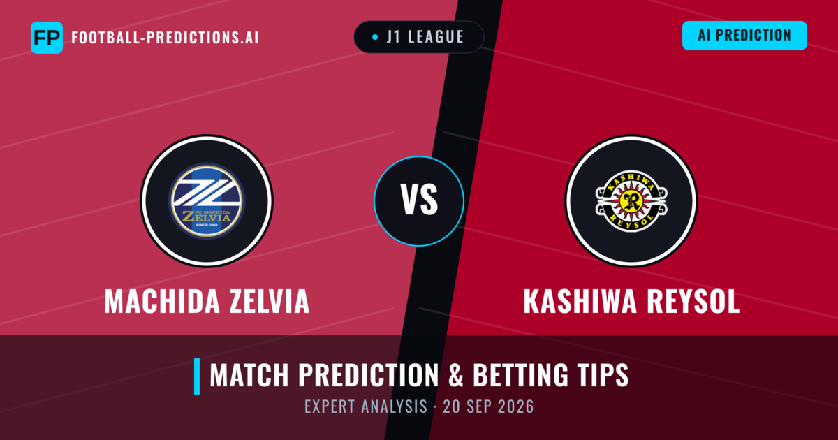 Machida Zelvia vs Kashiwa Reysol — match prediction & preview