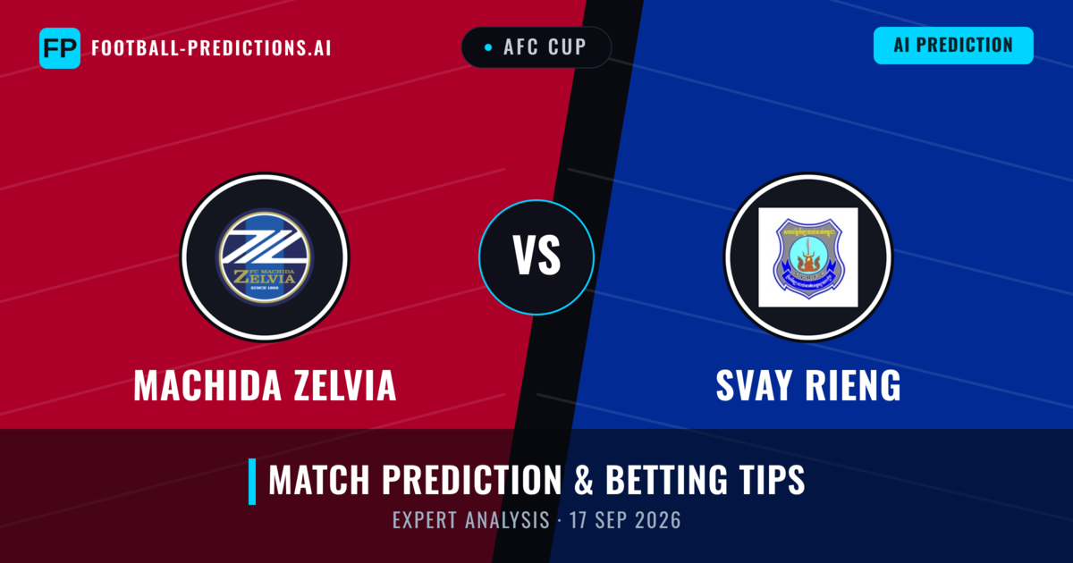 Machida Zelvia vs Svay Rieng — match prediction & preview
