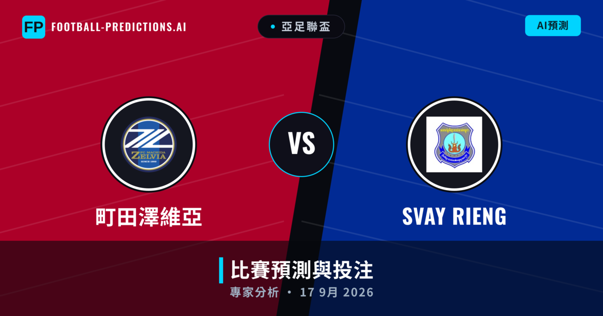 町田澤維亞 vs Svay Rieng — 比赛预测和前瞻