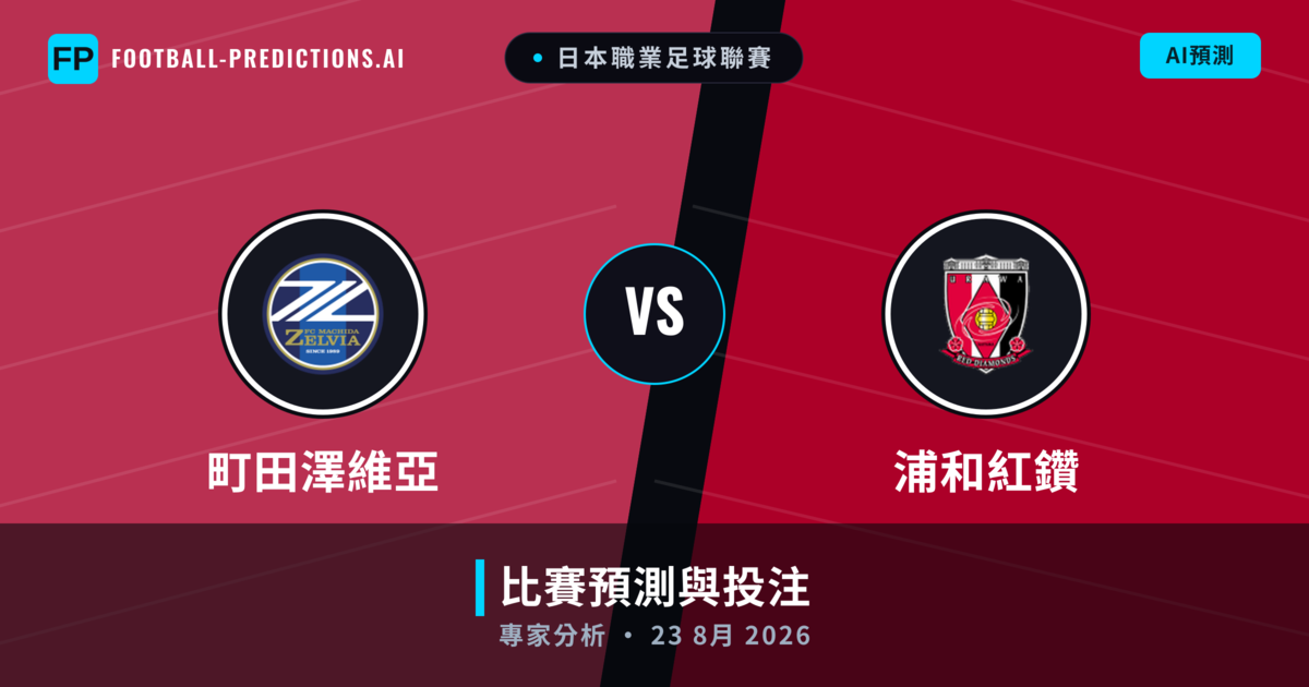 町田澤維亞 vs 浦和紅鑽 — 比赛预测和前瞻