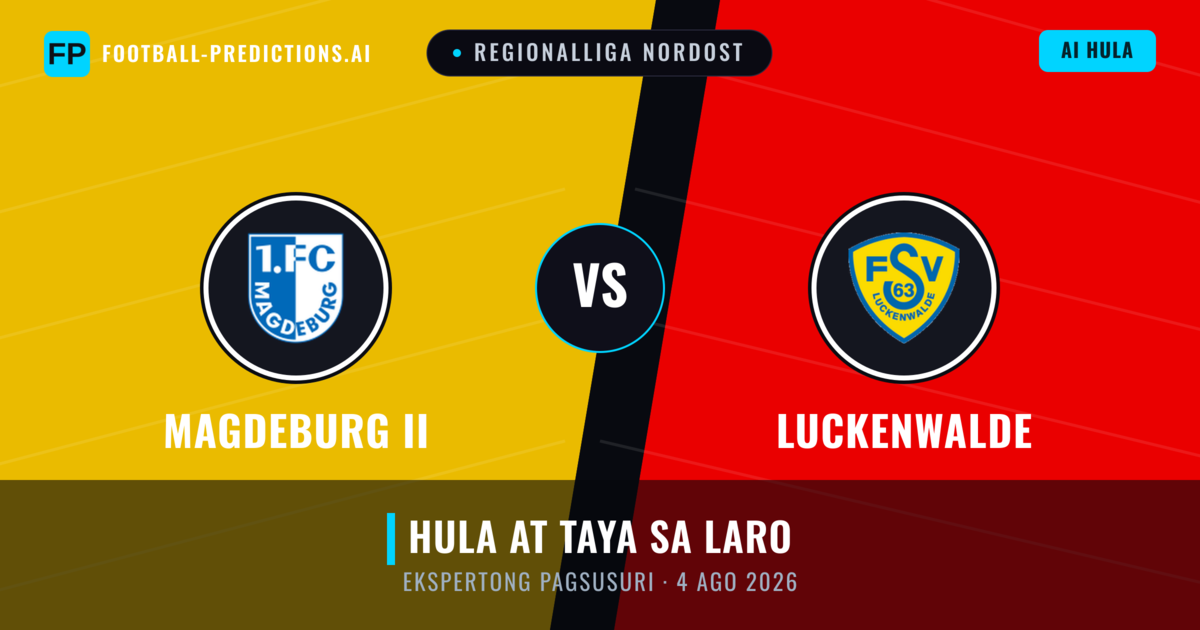Magdeburg II vs Luckenwalde — hula at preview ng laban