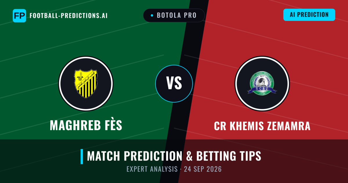 Maghreb Fès vs CR Khemis Zemamra — match prediction & preview