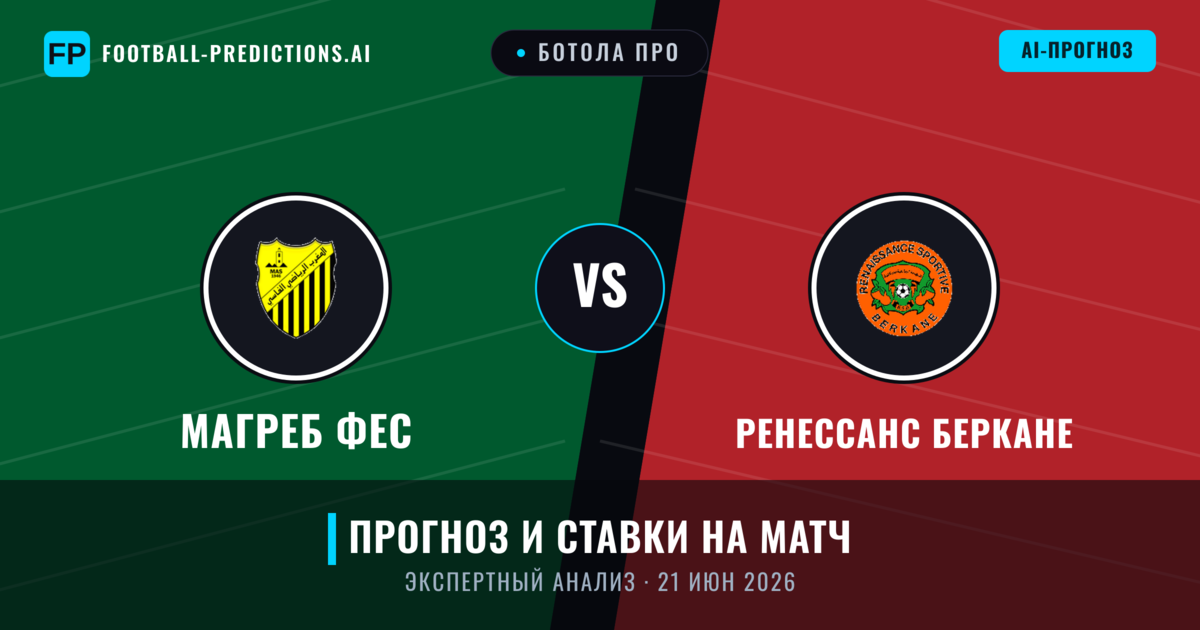 Магреб Фес – Ренессанс Беркане — прогноз и превью матча