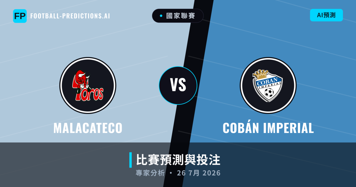 Malacateco vs Cobán Imperial — 比赛预测和前瞻