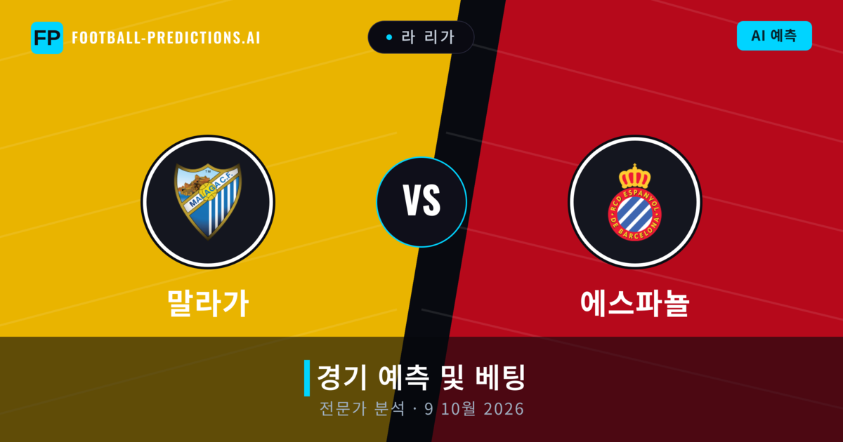 말라가 대 에스파뇰 — 경기 예측 및 프리뷰