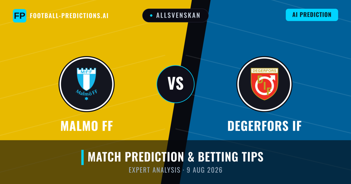 Malmo FF vs Degerfors IF — match prediction & preview