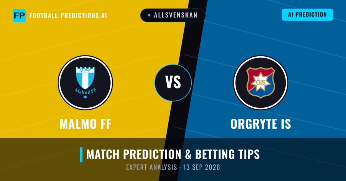 Malmo FF vs Orgryte IS — match prediction & preview