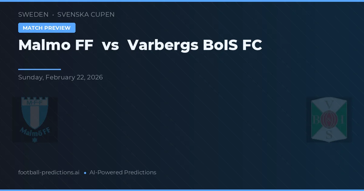 Malmö FF vs Varbergs BoIS FC — pronostico e anteprima del match