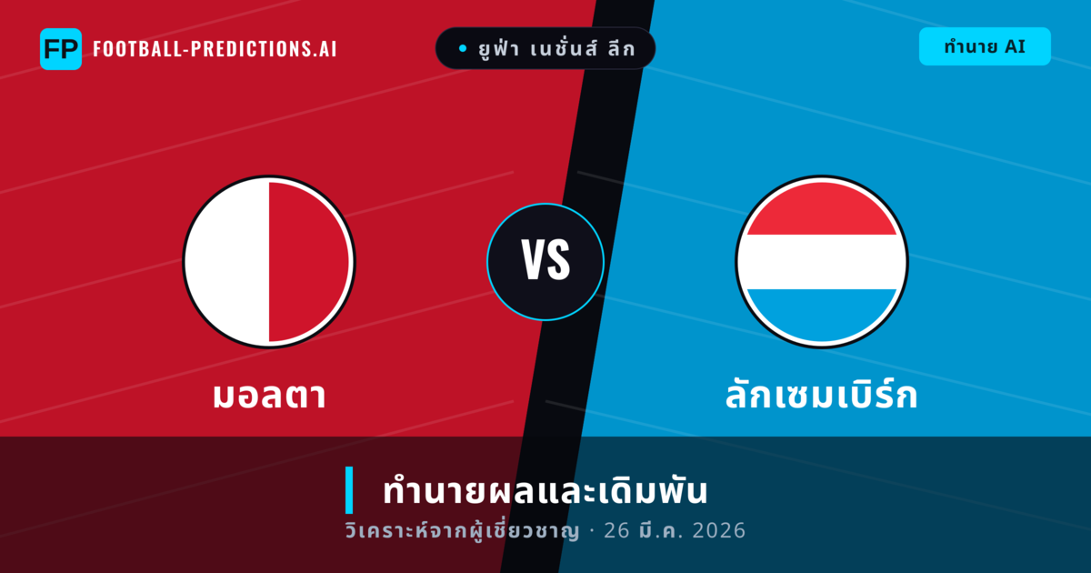 มอลตา พบ ลักเซมเบิร์ก — ทำนายผลและพรีวิวการแข่งขัน