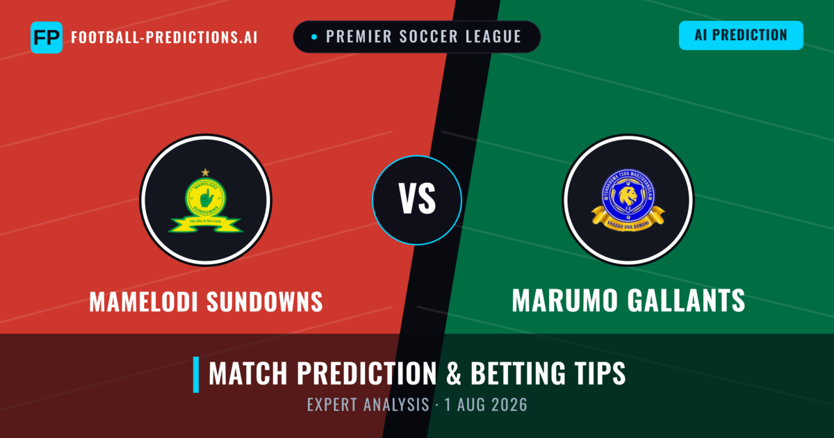 Mamelodi Sundowns vs Marumo Gallants — match prediction & preview