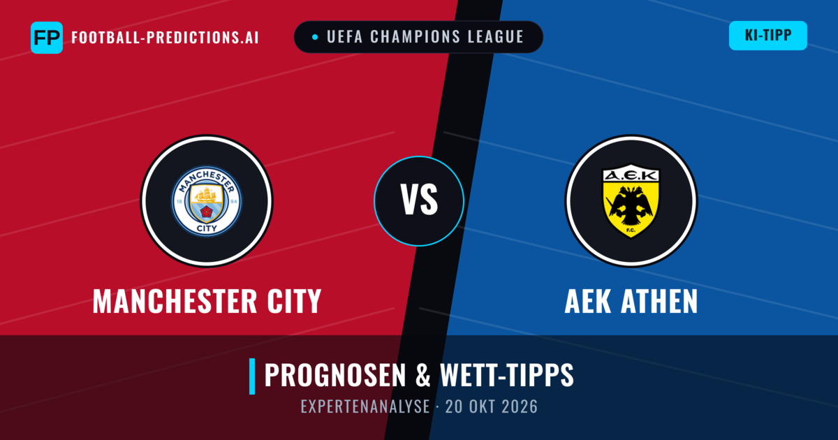 Manchester City vs AEK Athen — Prognose und Spielvorschau