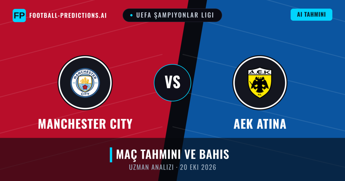 Manchester City - AEK Atina — maç tahmini ve önizleme