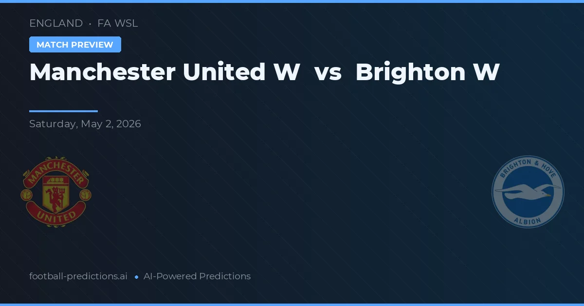Manchester United Wanita vs Brighton W — prediksi dan pratinjau pertandingan