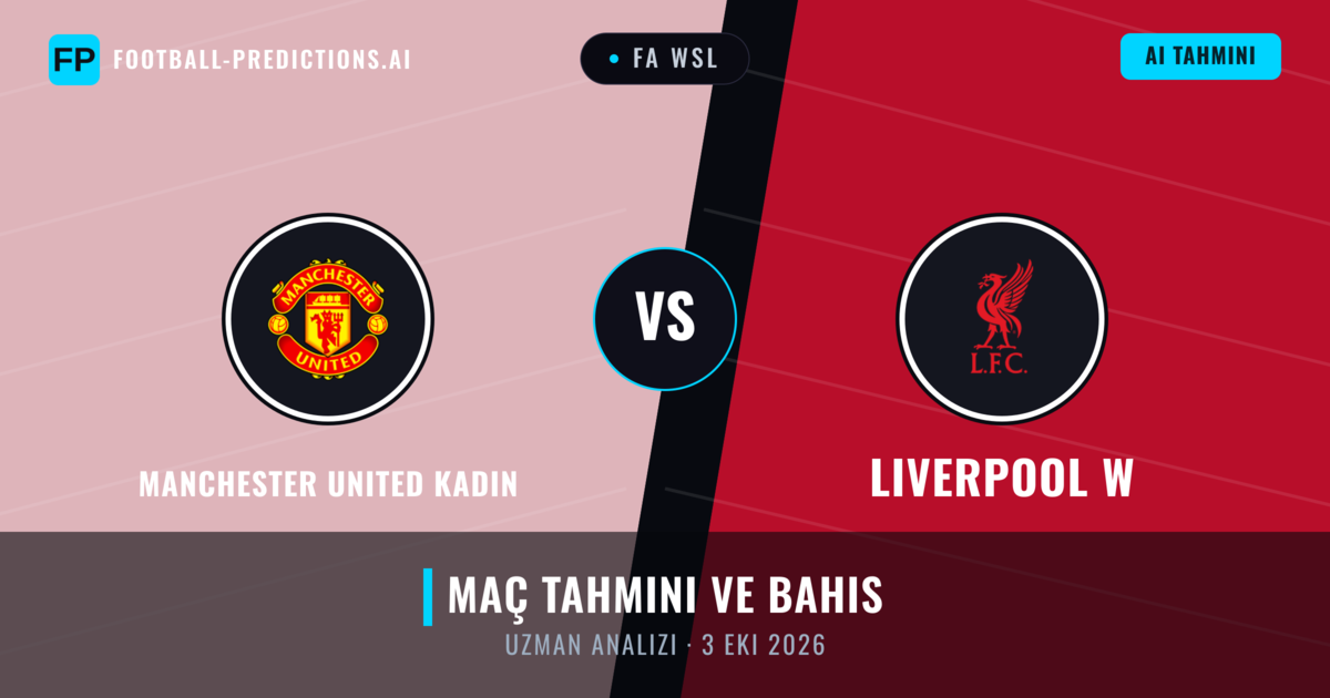 Manchester United Kadın - Liverpool W — maç tahmini ve önizleme
