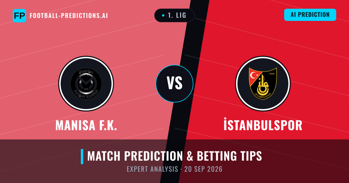 Manisa F.K. vs İstanbulspor — match prediction & preview