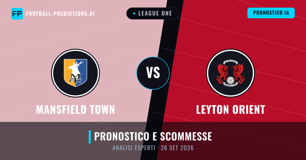 Mansfield Town vs Leyton Orient — pronostico e anteprima del match
