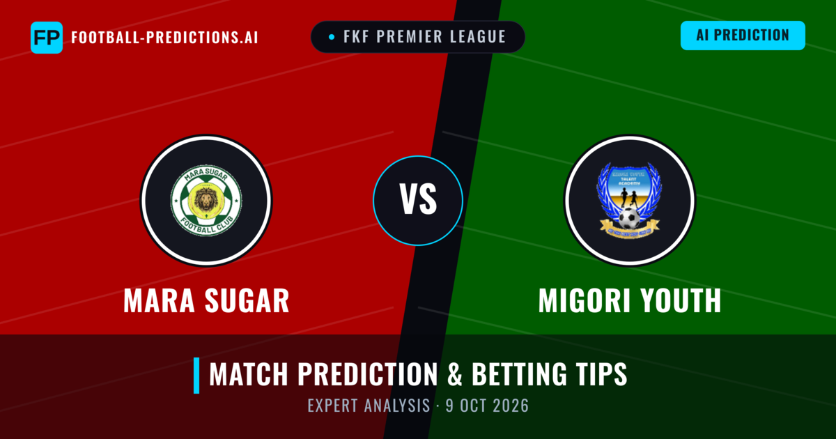 Mara Sugar vs Migori Youth — match prediction & preview