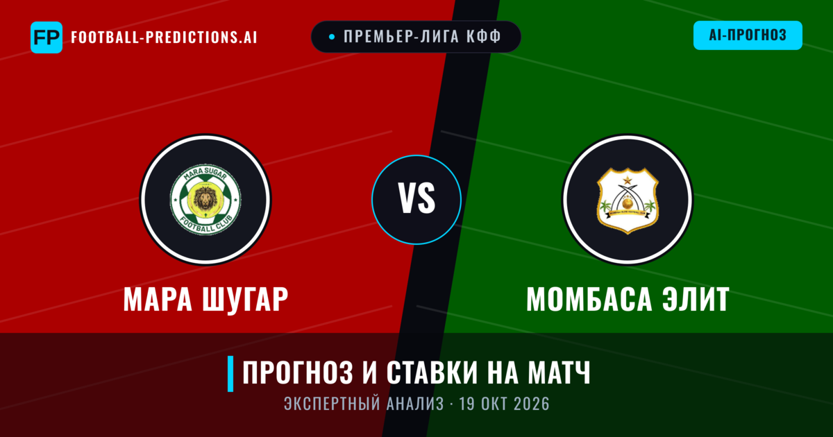 Мара Шугар – Момбаса Элит — прогноз и превью матча