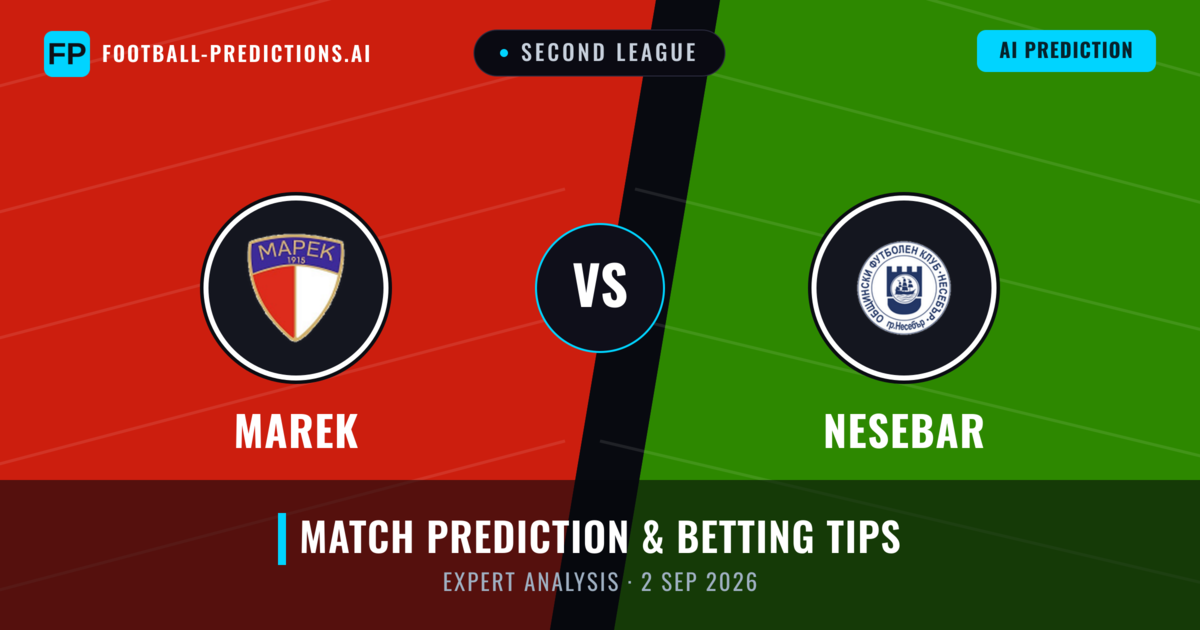 Marek vs Nesebar — match prediction & preview