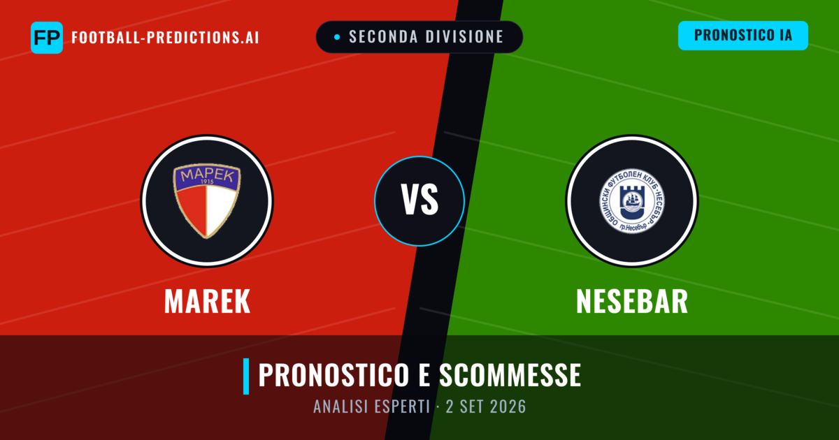 Marek vs Nesebar — pronostico e anteprima del match