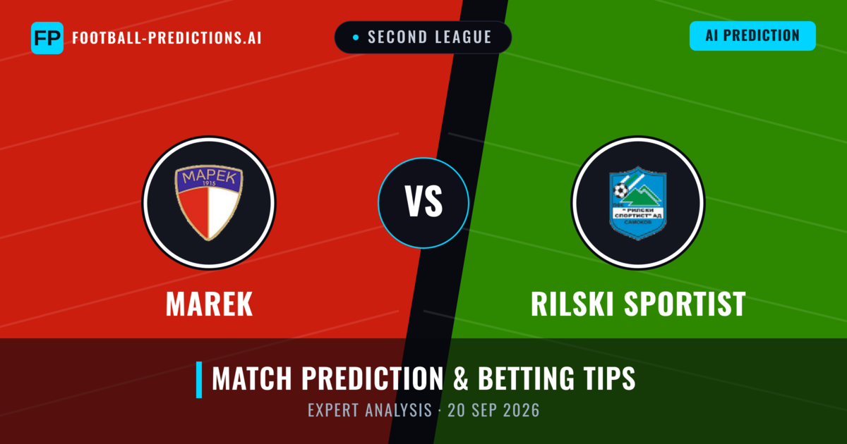 Marek vs Rilski Sportist — match prediction & preview
