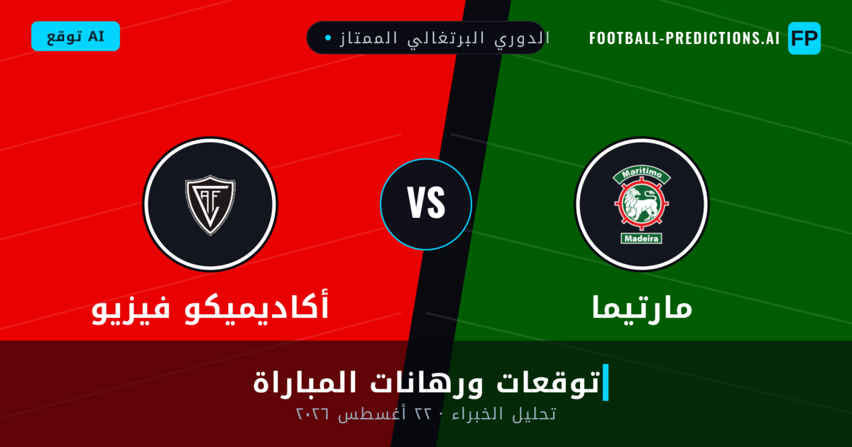 مارتيما ضد أكاديميكو فيزيو — توقعات ومعاينة المباراة