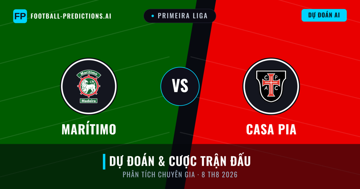 Marítimo vs Casa Pia — dự đoán và xem trước trận đấu