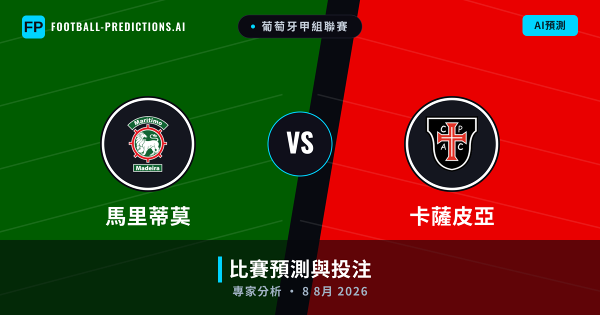 馬里蒂莫 vs 卡薩皮亞 — 比赛预测和前瞻