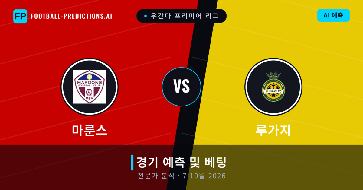마룬스 대 루가지 — 경기 예측 및 프리뷰