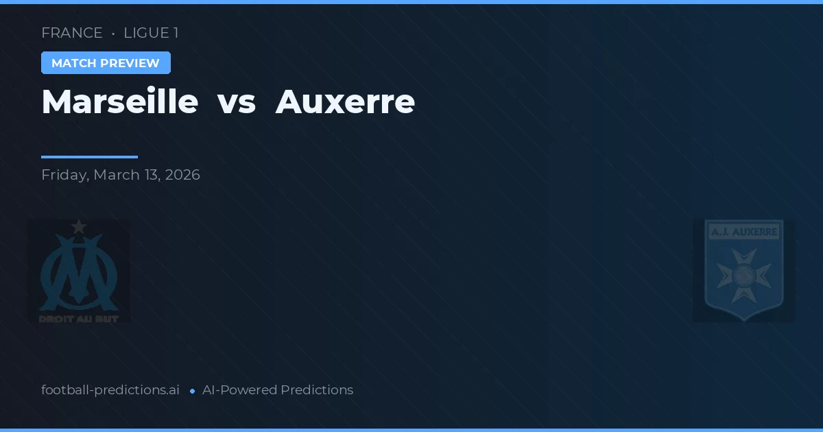 Marseille vs Auxerre — hula at preview ng laban