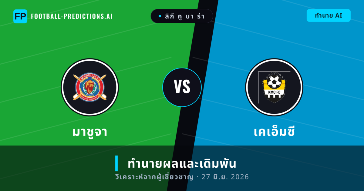 มาชูจา พบ เคเอ็มซี — ทำนายผลและพรีวิวการแข่งขัน