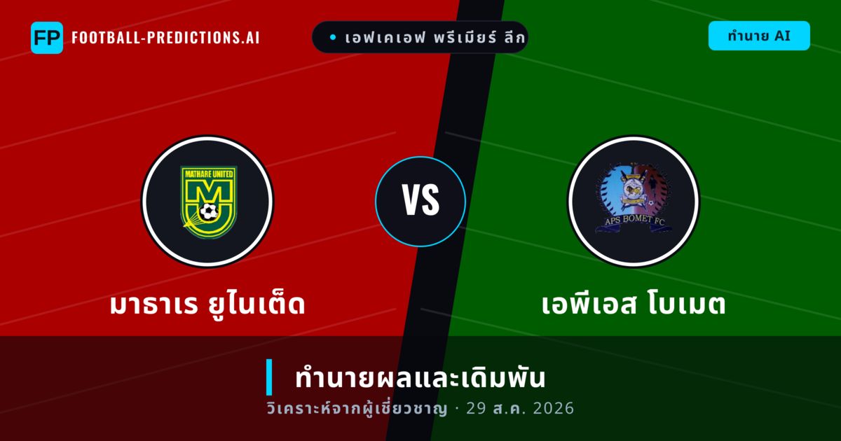 มาธาเร ยูไนเต็ด พบ เอพีเอส โบเมต — ทำนายผลและพรีวิวการแข่งขัน