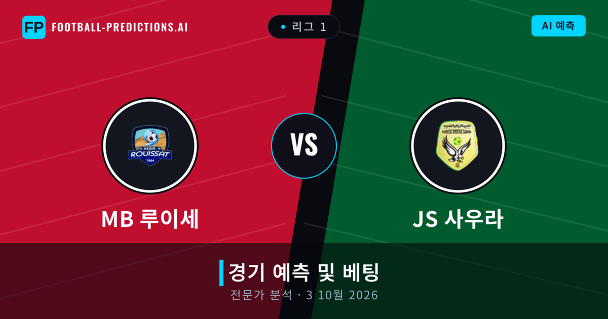 MB 루이세 대 JS 사우라 — 경기 예측 및 프리뷰