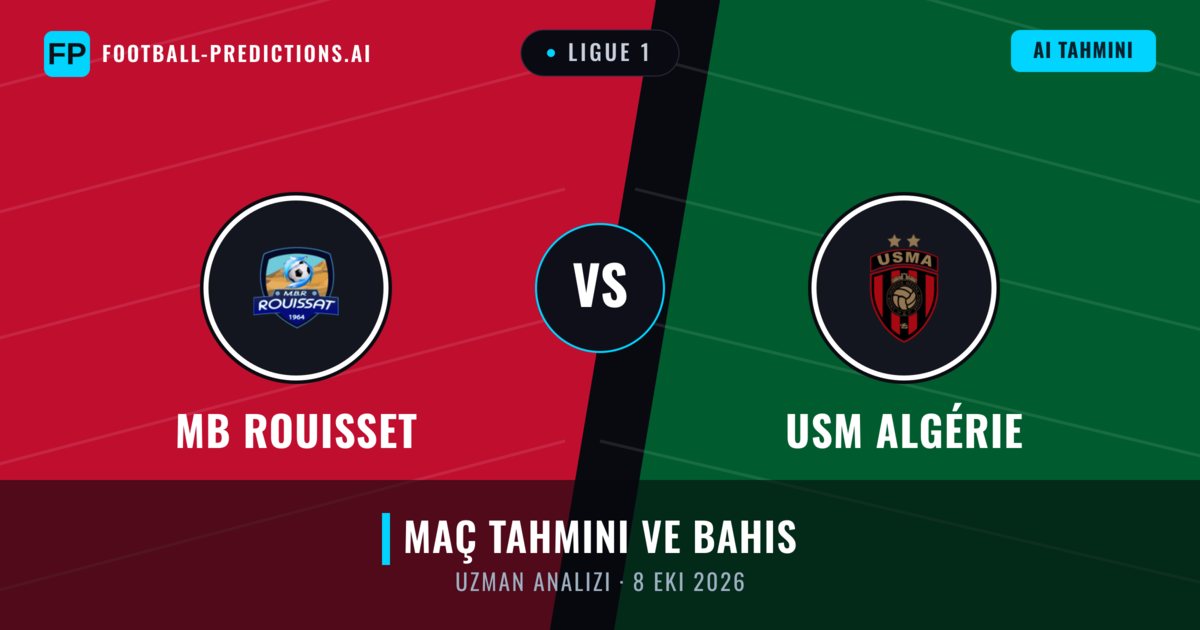 MB Rouisset - USM Algérie — maç tahmini ve önizleme