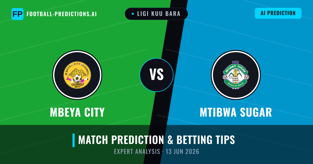 Mbeya City vs Mtibwa Sugar — match prediction & preview