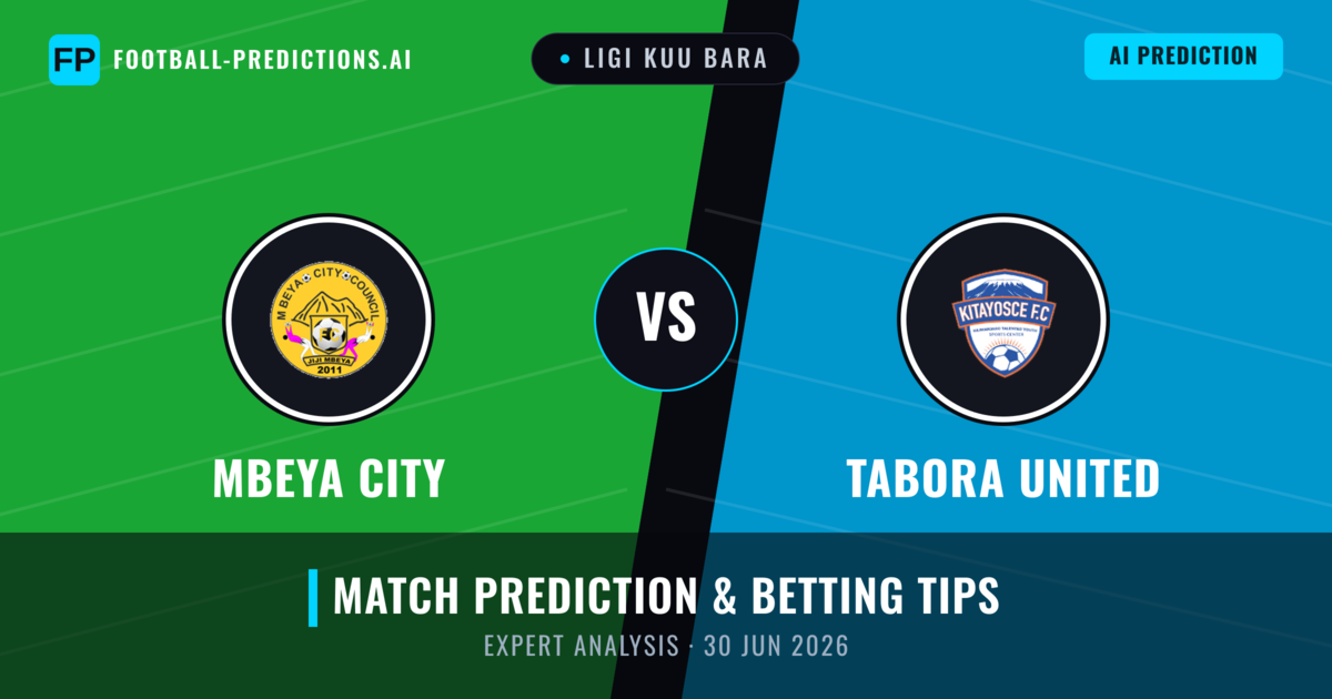 Mbeya City vs Tabora United — match prediction & preview