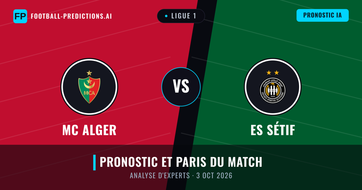 MC Alger vs ES Sétif — pronostic et avant-match