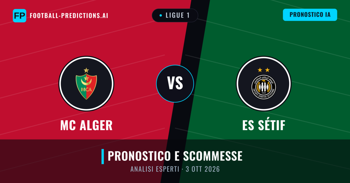 MC Alger vs ES Sétif — pronostico e anteprima del match
