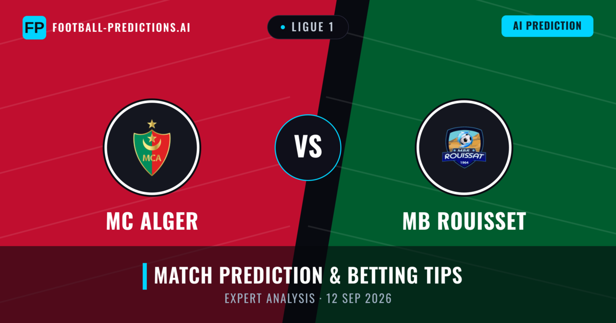 MC Alger vs MB Rouisset — match prediction & preview