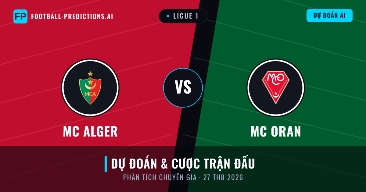 MC Alger vs MC Oran — dự đoán và xem trước trận đấu